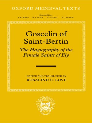 cover image of Goscelin of Saint-Bertin